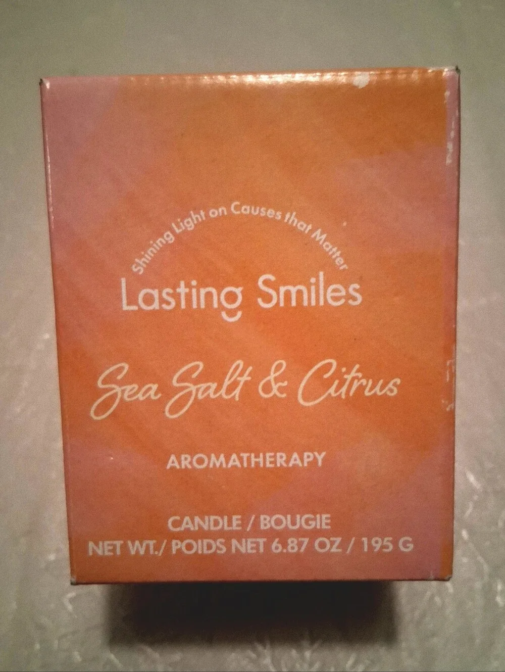 Lasting Smiles Sea Salt & Citrus Aromatherapy Candle